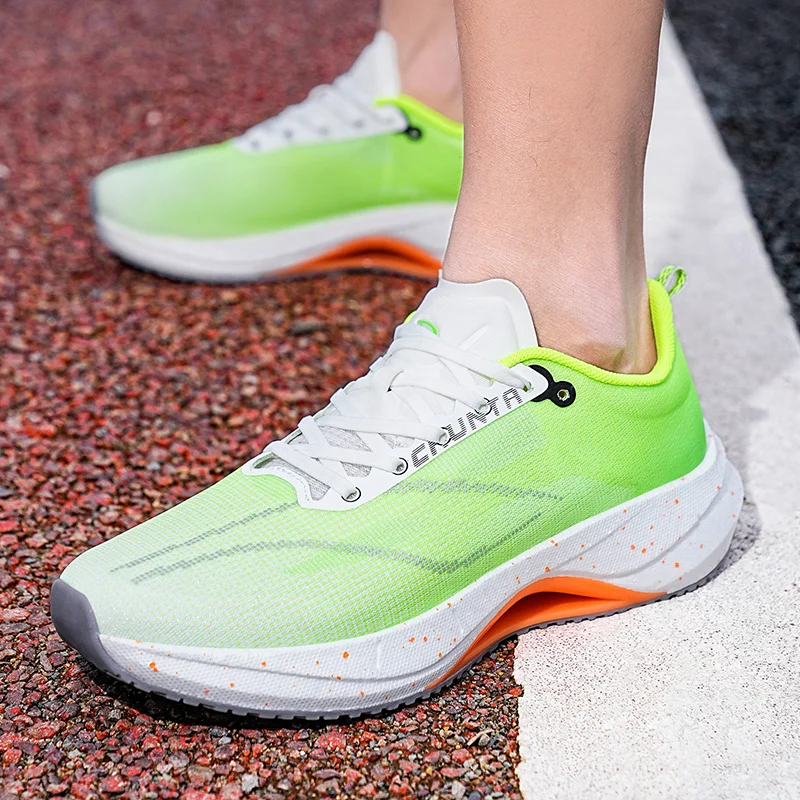 Marathon Sports Shoes Trend Men Footwear Anti Slip Breathable Running Carbon Plate Shock Absorbing Training Women Sneakers