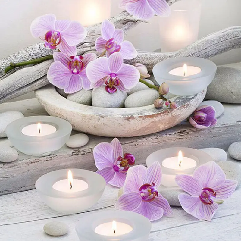 

5D DIY Diamond Painting Cross Stitch Zen Orchid Diamond Embroidery Flowers Crystal Round Diamond Mosaic Pictures