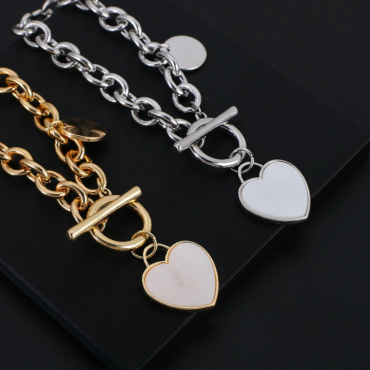 Модный толстый браслет-цепочка AENSOA в стиле панк эффектные уникальные браслеты из