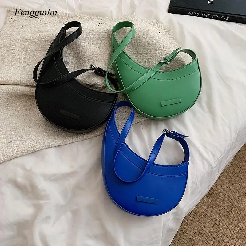 2022 Spring Trendy Women'S Designer Pu Leather Handbag Luxury Brand Fashion Lady Irregular Underarm Shoulder Crossbody Bags