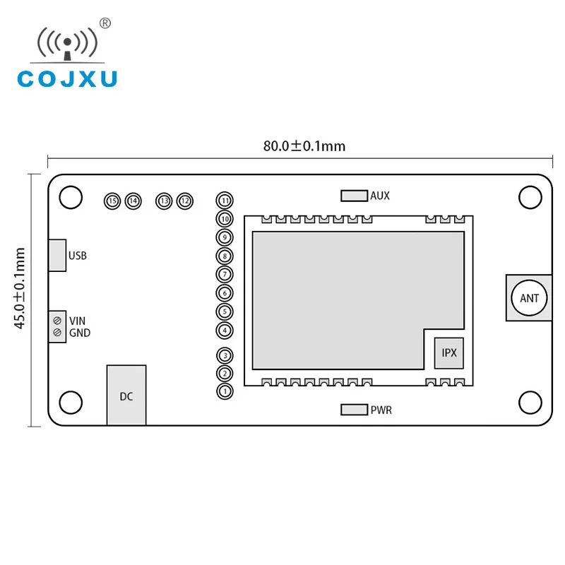 E22-400TBH-01 USB to TTL Test Board SX1262 30dBm 433MHz Module FEC IoT Wireless Transceiver Module