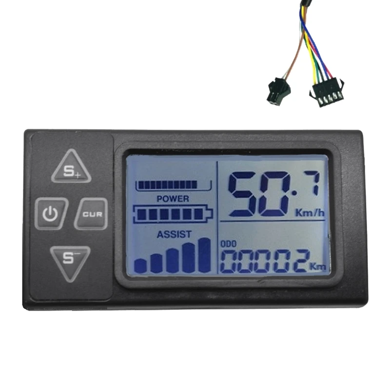 

LCD Display 24V 36V 48V 60V S861 For Electric Bike BLDC Controller Control Panel(SM Plug)