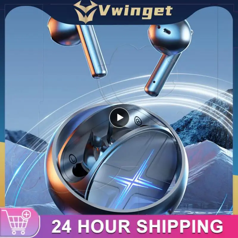 

Silver bluetooth-compatible Earphone Cool Atmosphere Lighting Effect Zinc Alloy Material Earphone Blue Wireless Headphones Black