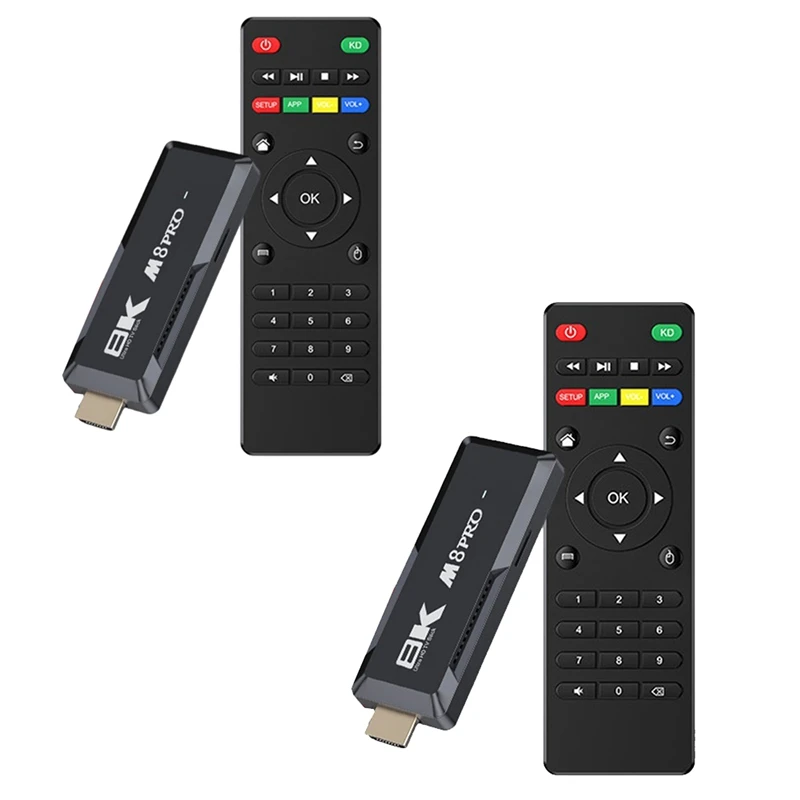M8 PRO TV Stick 1 ГБ 8 Android 12.1 Smart Box Aiiwinner H313 2 4G + 5G двухдиапазонный WIFI медиаплеер простой в