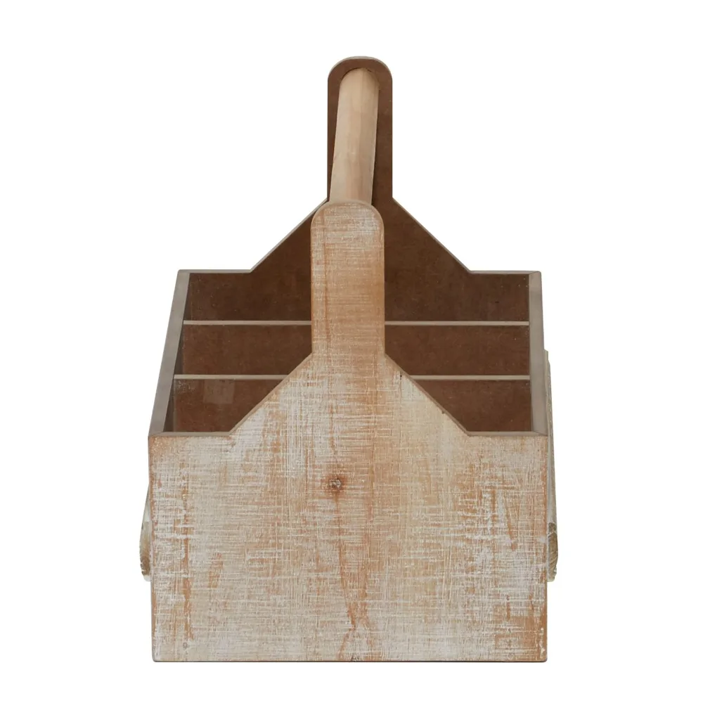 

12 "H Wooden Bohemian Style Wine Rack Brown 1 Piece Designed in Bohemian Style