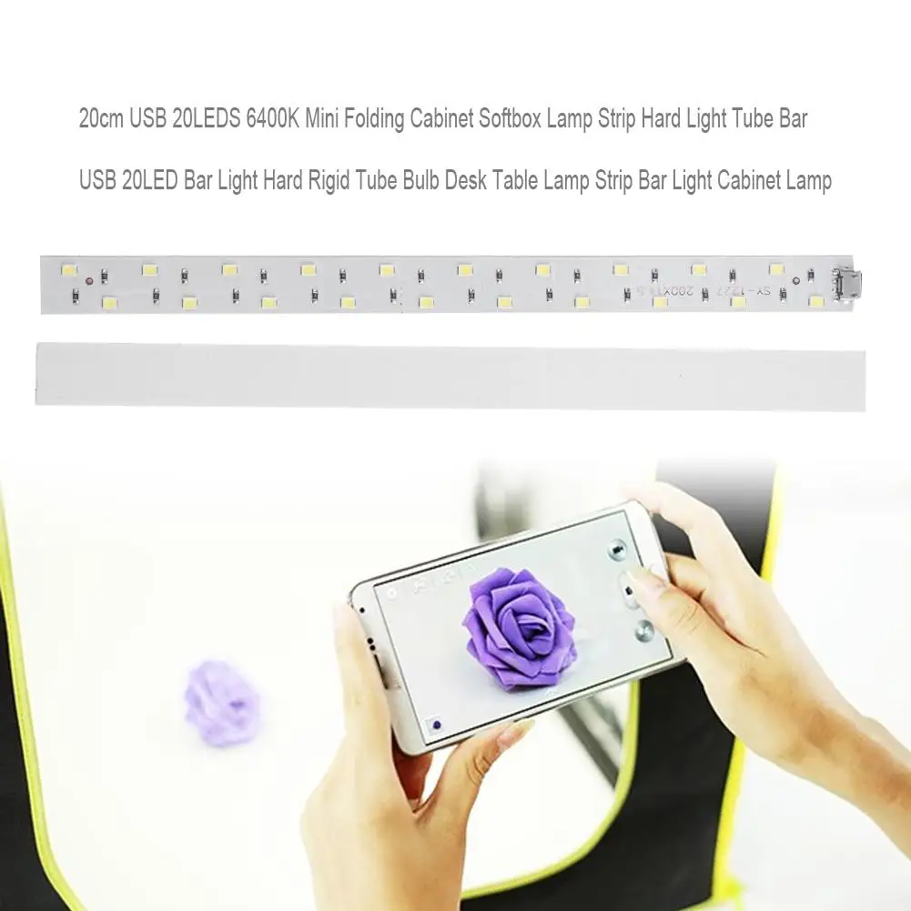 Жесткая светодиодсветильник полоса с питанием от USB жесткая трубчатая лампа