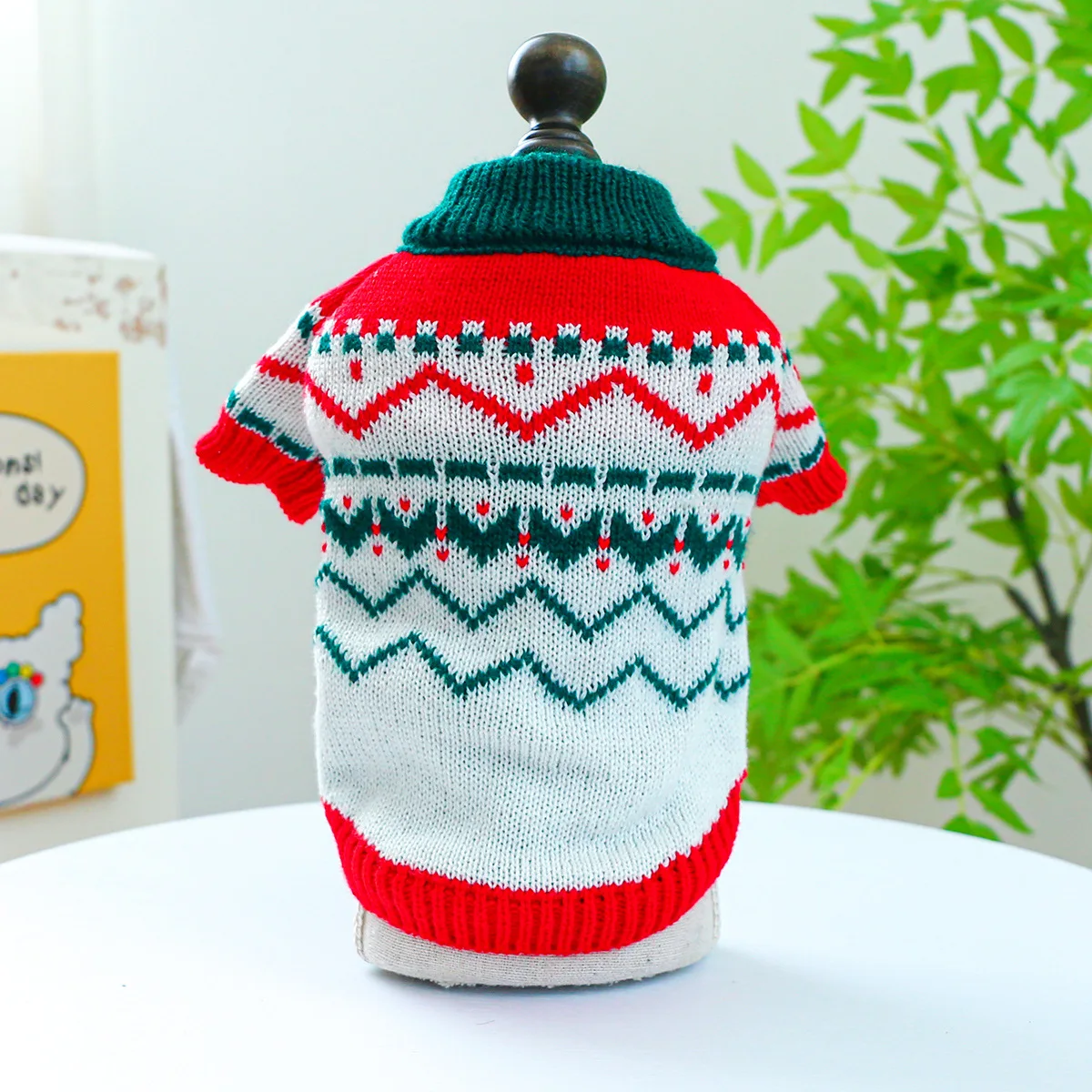 

Autumn and Winter Pet Clothes Ethnic Style Knit Shirt Christmas Small and Medium-sized Dog Fashion Warm Knit Shirt Chihuahua