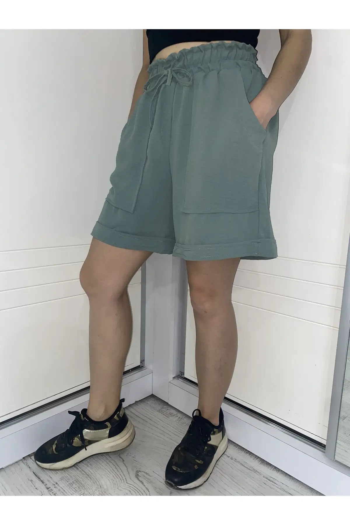 

Women's Shorts Top Pocket Double Leg Comfortable Fit New Summer Fashion Bermuda Basic Short Pants Mini Trousers