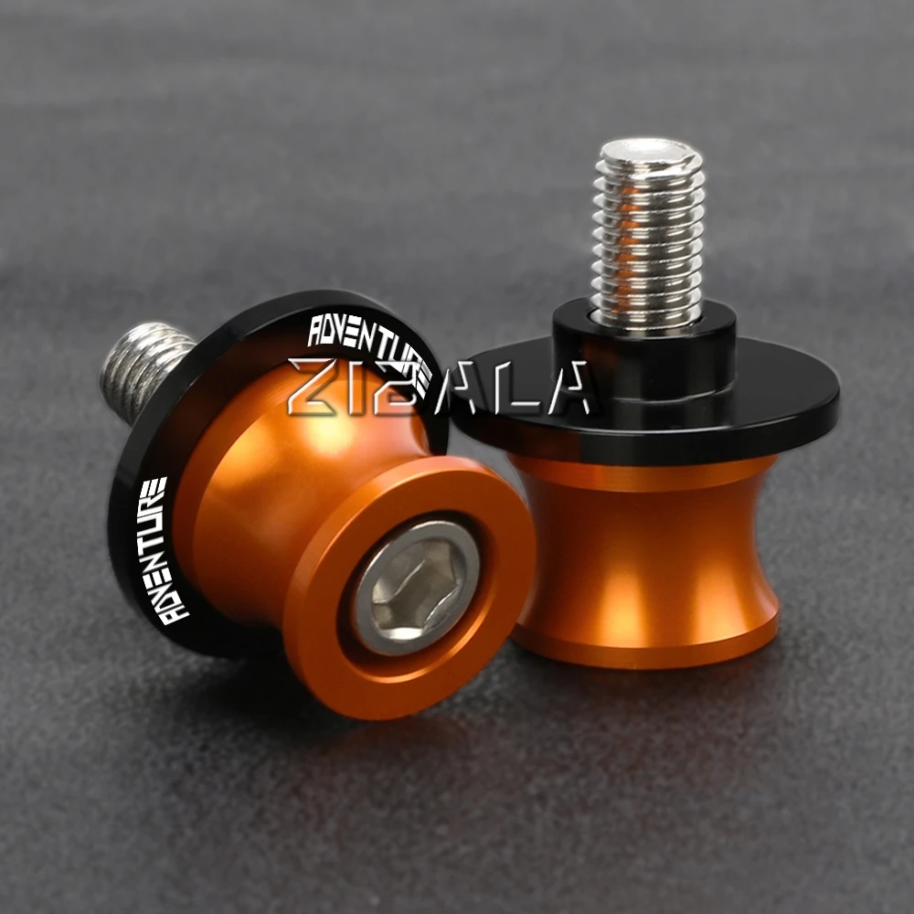 Фото Мото 10 мм катушки маятника задняя подставка для DUKE 640/790/890/990/1090/1190/1290 ADVENTURE R ADV мотоциклы винты ползунки №2