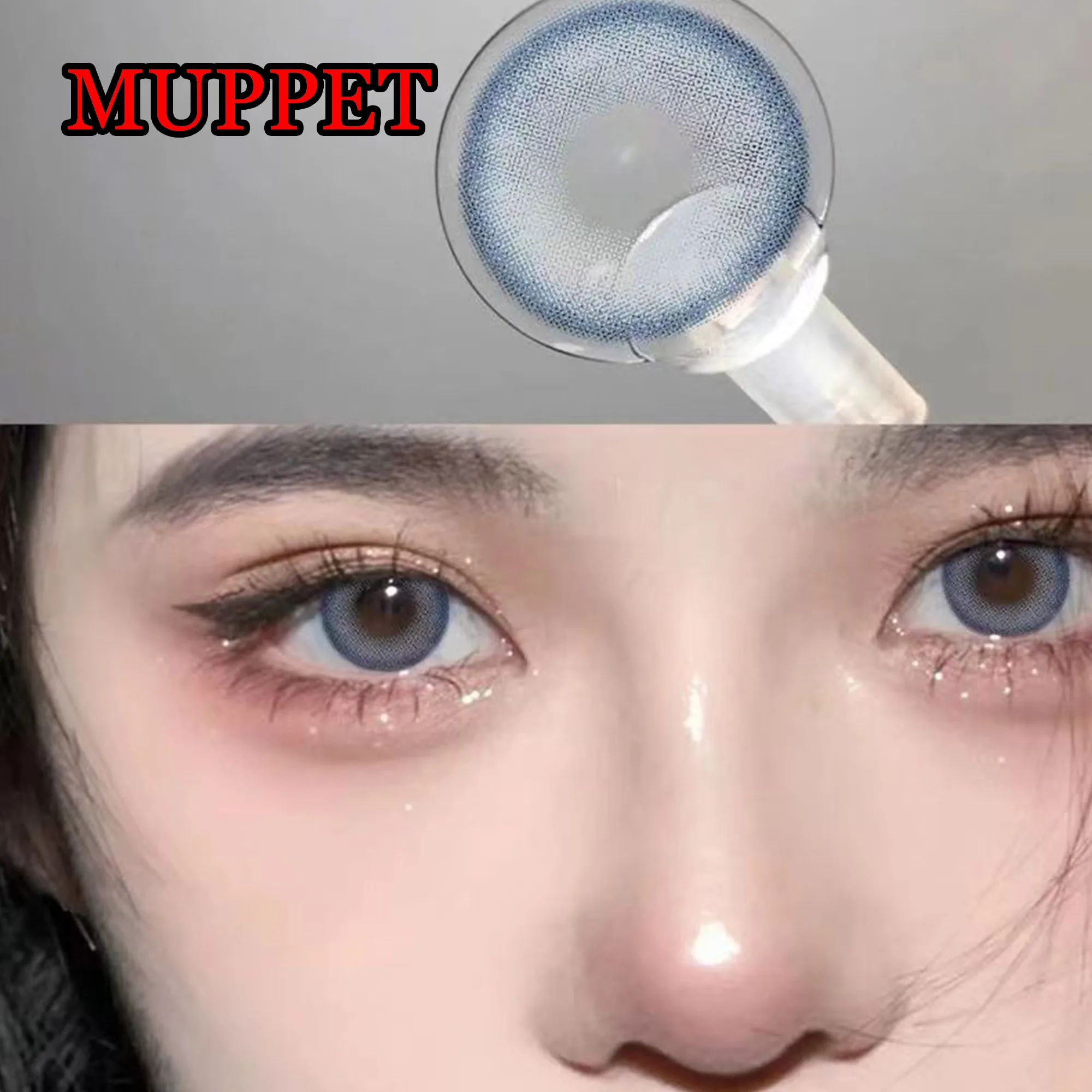 

14.20mm Big Eye Look Soft Colored Contacts Lens for Women Men Fashion Eyewear lentes de contacto Muppet