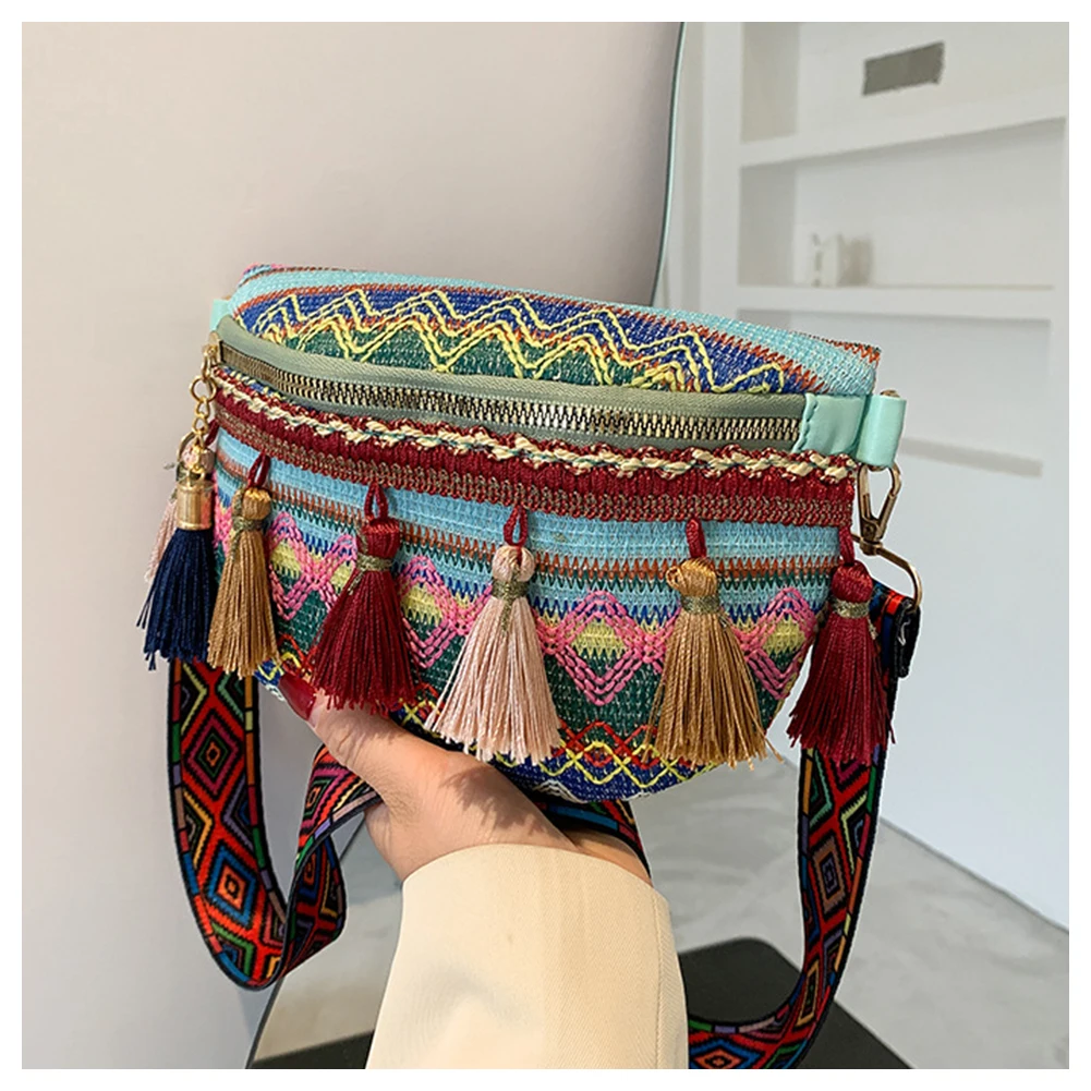 

Women Ethnic Style Shoulder Bag Fashion Multi-Functional Small Pack Gift For Birthday Anniversary