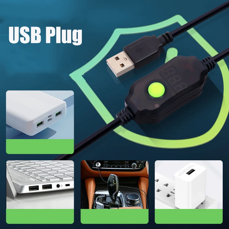 Нагреватель с мини-USB цифровые светодиодные электрические стержни нано-аквариум