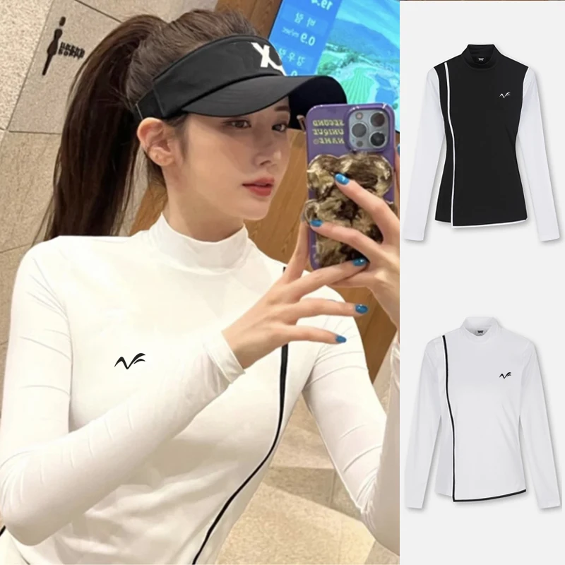 

Golf Tennis Apparel Ladies Autumn Long Sleeve Comfortable Casual Slim High Quality Sports T-Shirt Polo Shirt Anti-Pilling Top