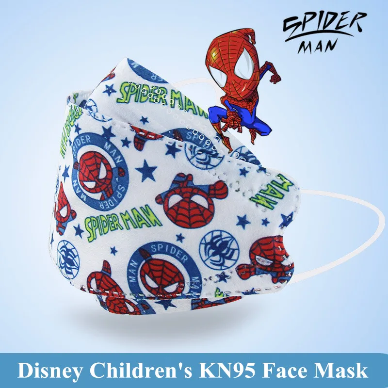 Детская защитная маска Disney Frozen KN95 для лица, FFP2, 4-х слойная, из плавленого тканого полотна, с сертификатом CE, 95% повторно используемая для мальчиков и девочек Mascarilla on.