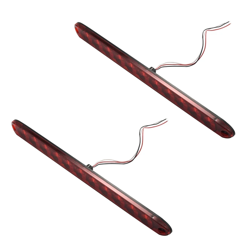 

2 шт. 16 дюймов 11 светодиосветодиодный красная световая балка прицепа для парковочного стоп-сигнала поворота Задний стоп-сигнал IP65 габаритны...