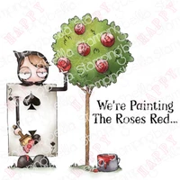 oddball painting the rose metal cutting dies and clear stamps diy scrapbooking paper diary decoration manual handmade embossing