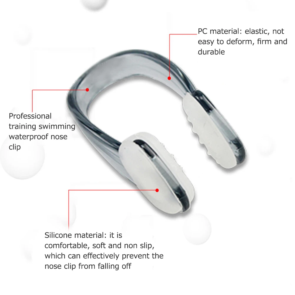 Зажим для носа мягкий силиконовый плавания унисекс