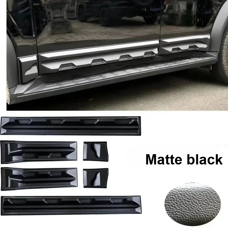 

Для Chery JETOUR Traveler T2 2023-2024 автомобильная боковая юбка, полоса для предотвращения столкновений, модифицированные детали автомобиля, комплект кузова, матовый черный, аксессуары