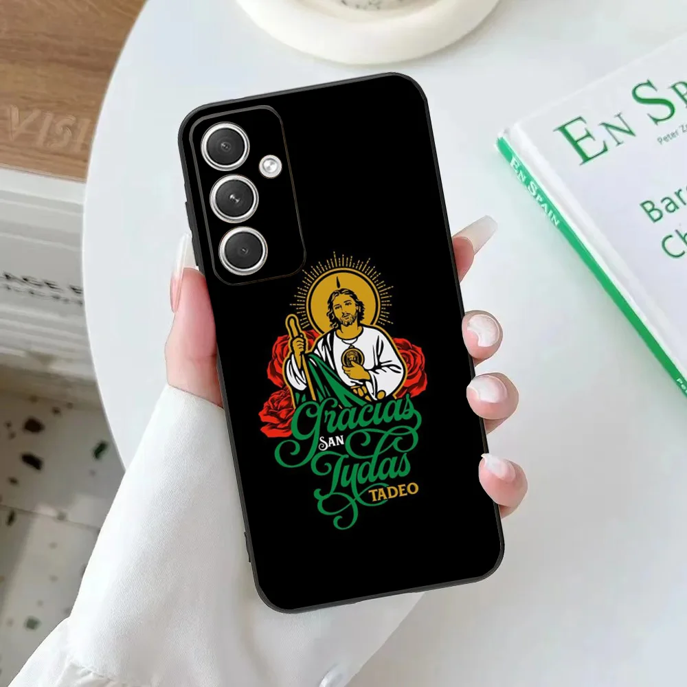 Чехол для телефона San J-Judas Tadeo Samsung Galaxy A20 A21s A22 A31 A32 A52 A53 A72 73 A80 A91Мягкий черный чехол