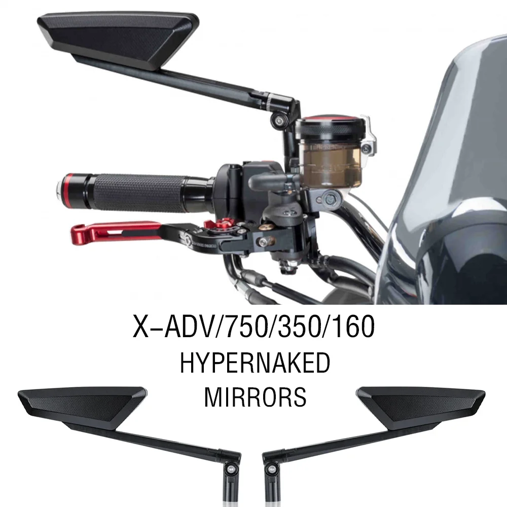 Фото Аксессуары X-ADV 750, гиперграненные зеркала, зеркала заднего вида для Honda X-ADV 350 160, регулируемые гиперграненные зеркала, зеркала заднего вида №1