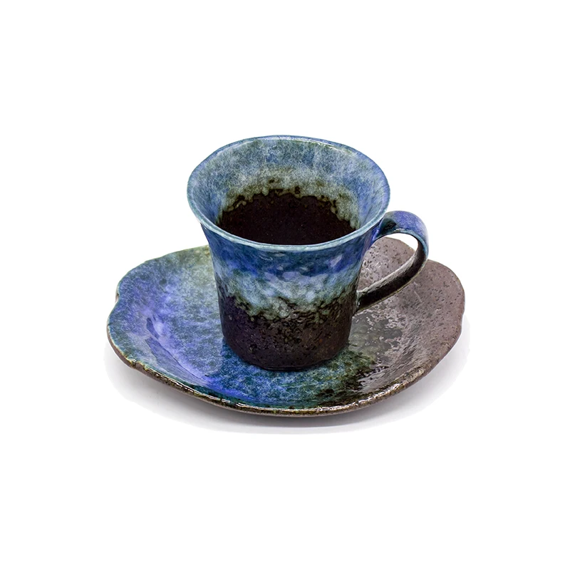 

Japanese Personalized Royal Espresso Coffee Cups Set Porcelain Teacup and Saucer Ceramic Chavenas De Cafe Espresso Cup