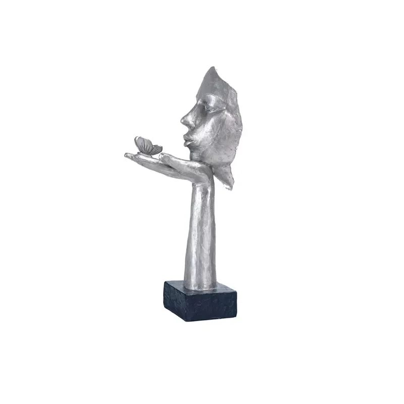 

Статуэтка с маской-бабочкой из смолы, ретро-статуэтка в скандинавском стиле, аксессуары для дома, креативное украшение для гостиной