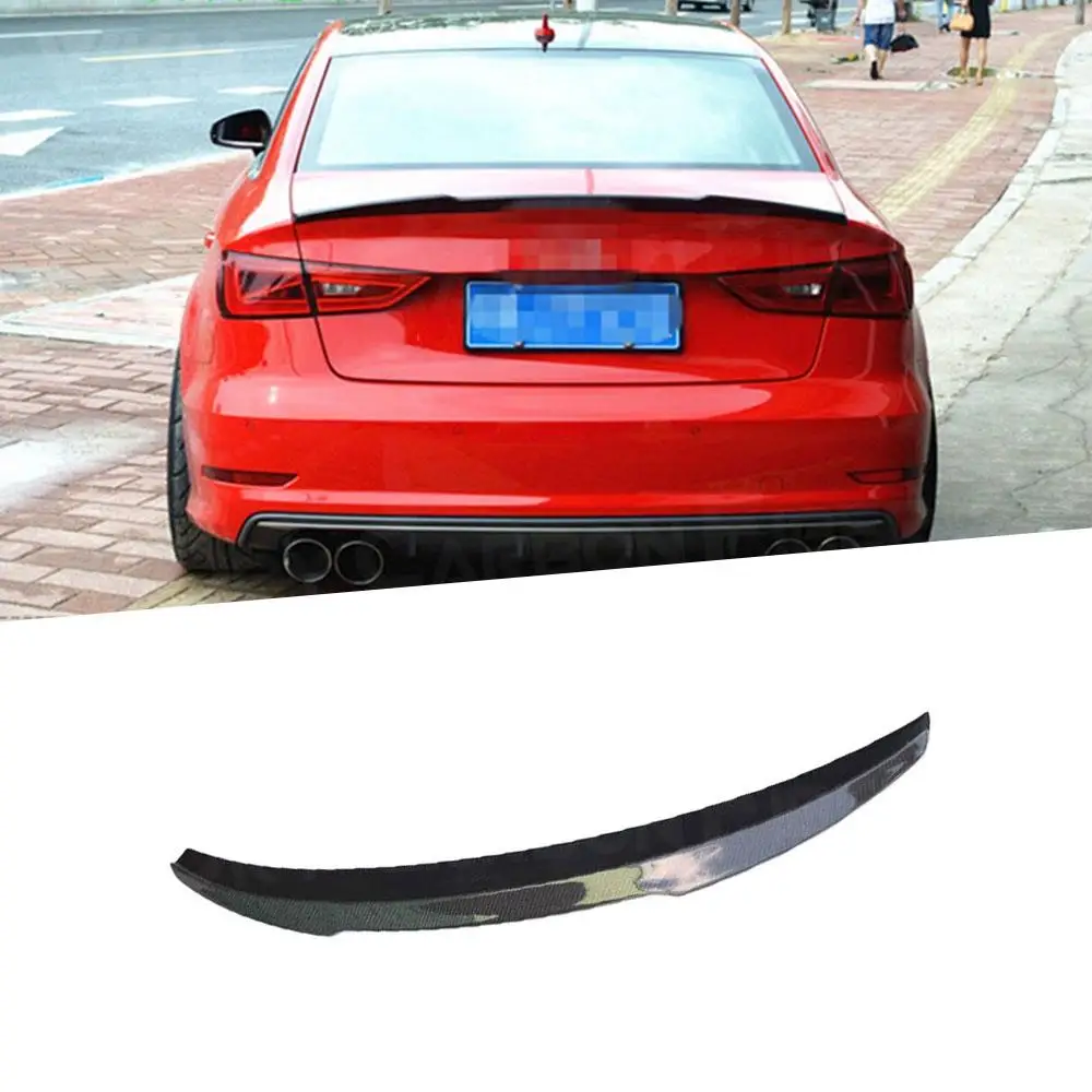 

Carbon Fiber Rear Wing Spoiler Auto Racing Trunk Boot Lip Wing Spoiler for Audi A3 Sline S3 Sedan 2013 - 2018 Car Styling