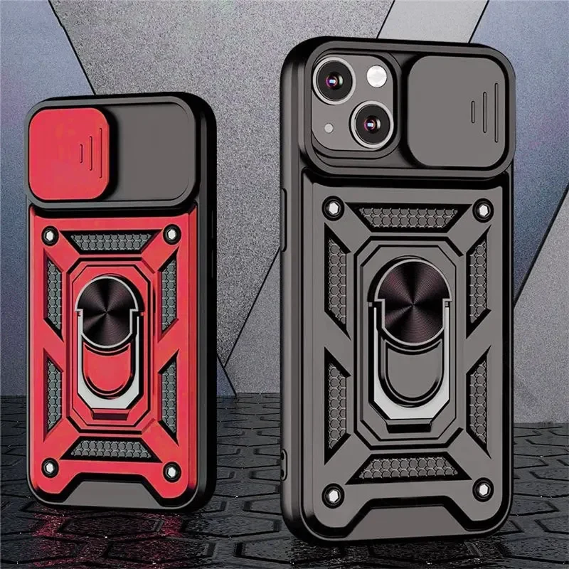 

Armor Shockproof Magnetic Ring Stand Holder Case For iPhone15 12 11 14 Pro Max X XR XS Max 12 13 Mini 7 8 Plus 11Pro Back Cover