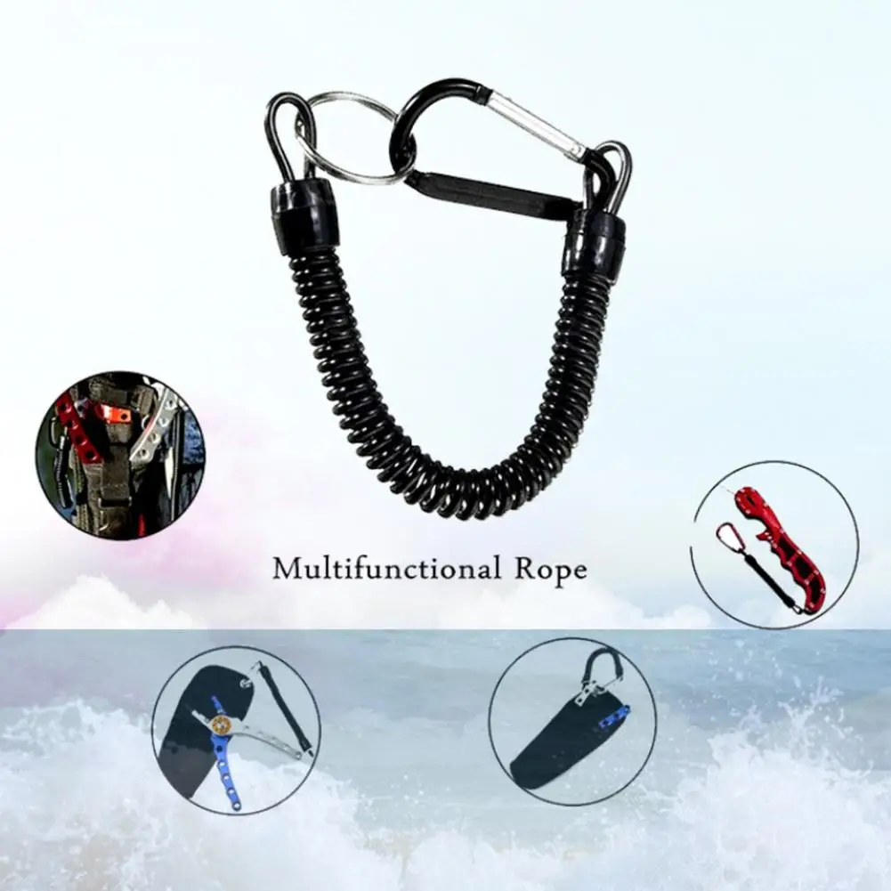 

Long Lasting Safety Rope Multi-colored Anti-lost Rope Retractable Coiled Spring Fishing Anti-lost Safety Lanyard Theftproof