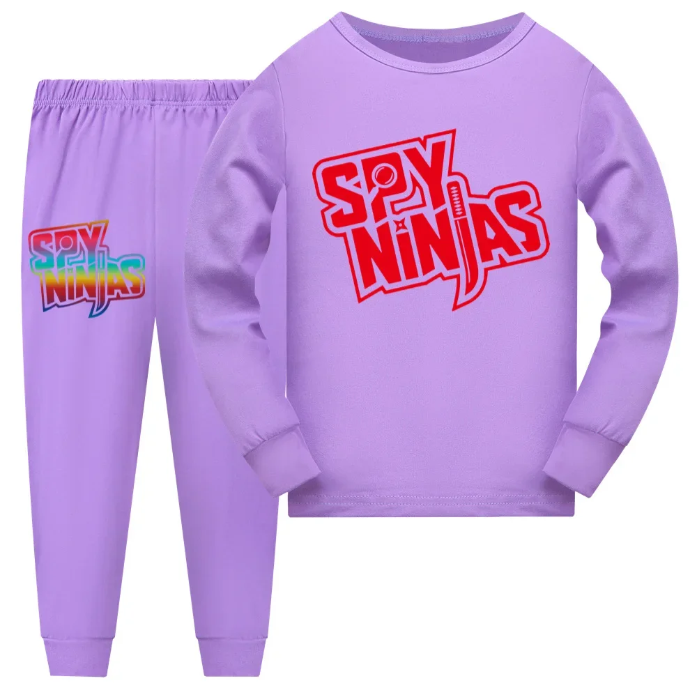 Детские пижамные комплекты SPY NINJAS хлопковая одежда для сна мальчиков костюм на