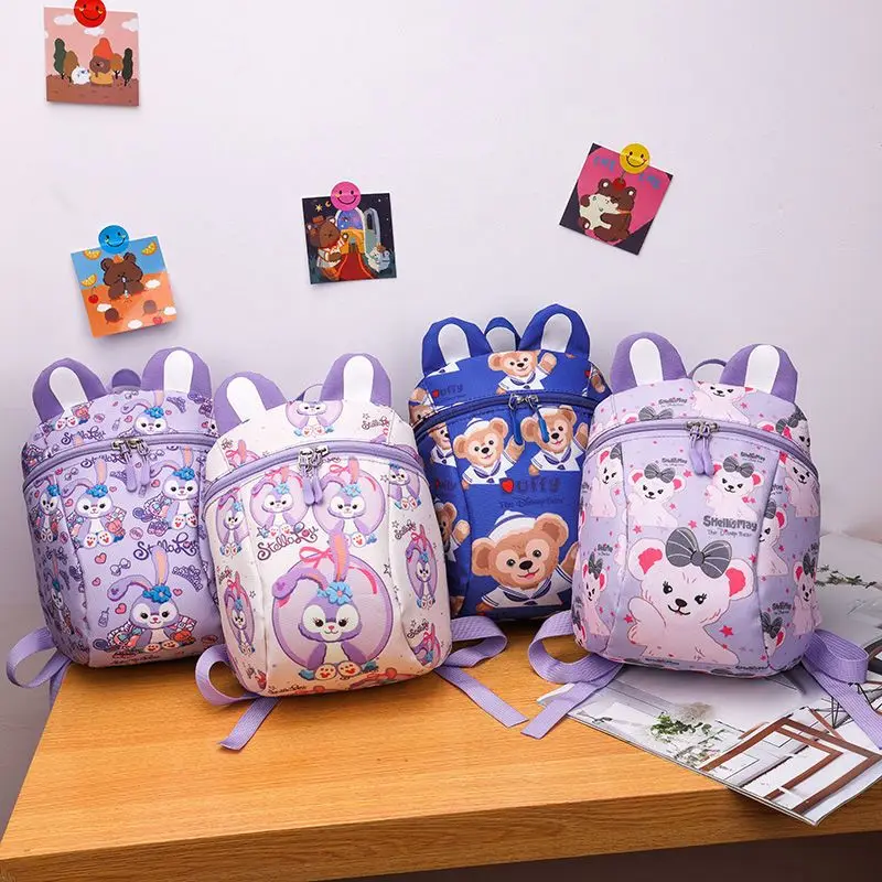 

Disney Mini Backpack for Kids Boys Girls Toddler Schoolbag Cute Cartoon StellaLou Oxford Cloth Kindergarten Primary School