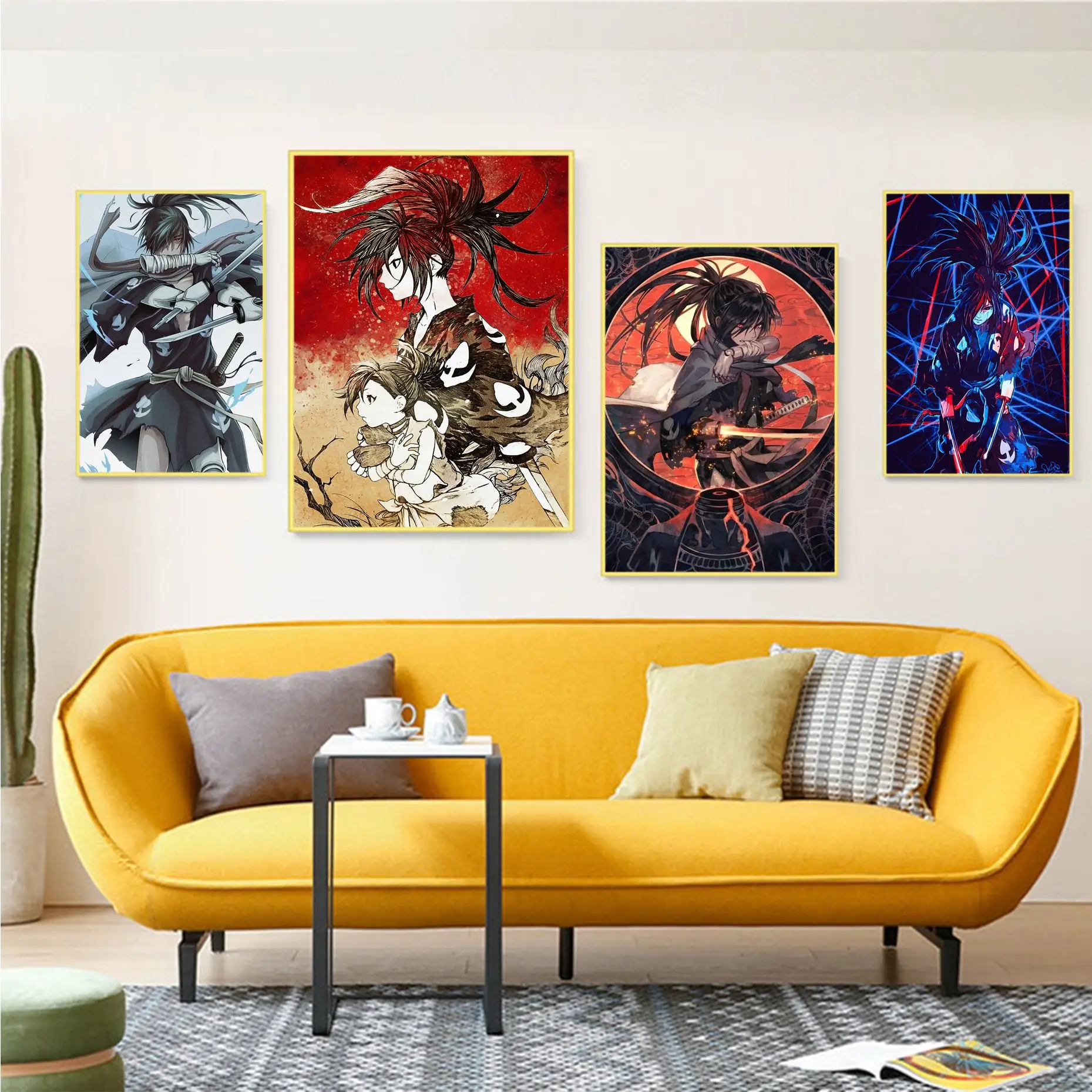 

Anime Doror Vintage Posters Retro Kraft Paper Sticker DIY Room Bar Cafe Home Decor