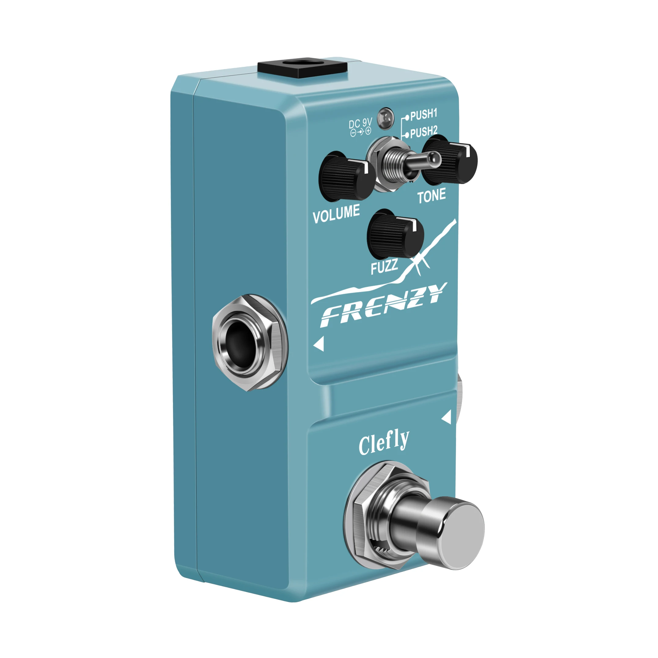 Фото Clefly Nano FRENZY педаль для гитары классический пушистый тон кремовый звук скрипки мини полностью металлический корпус 2 режима для бас-гитары №5