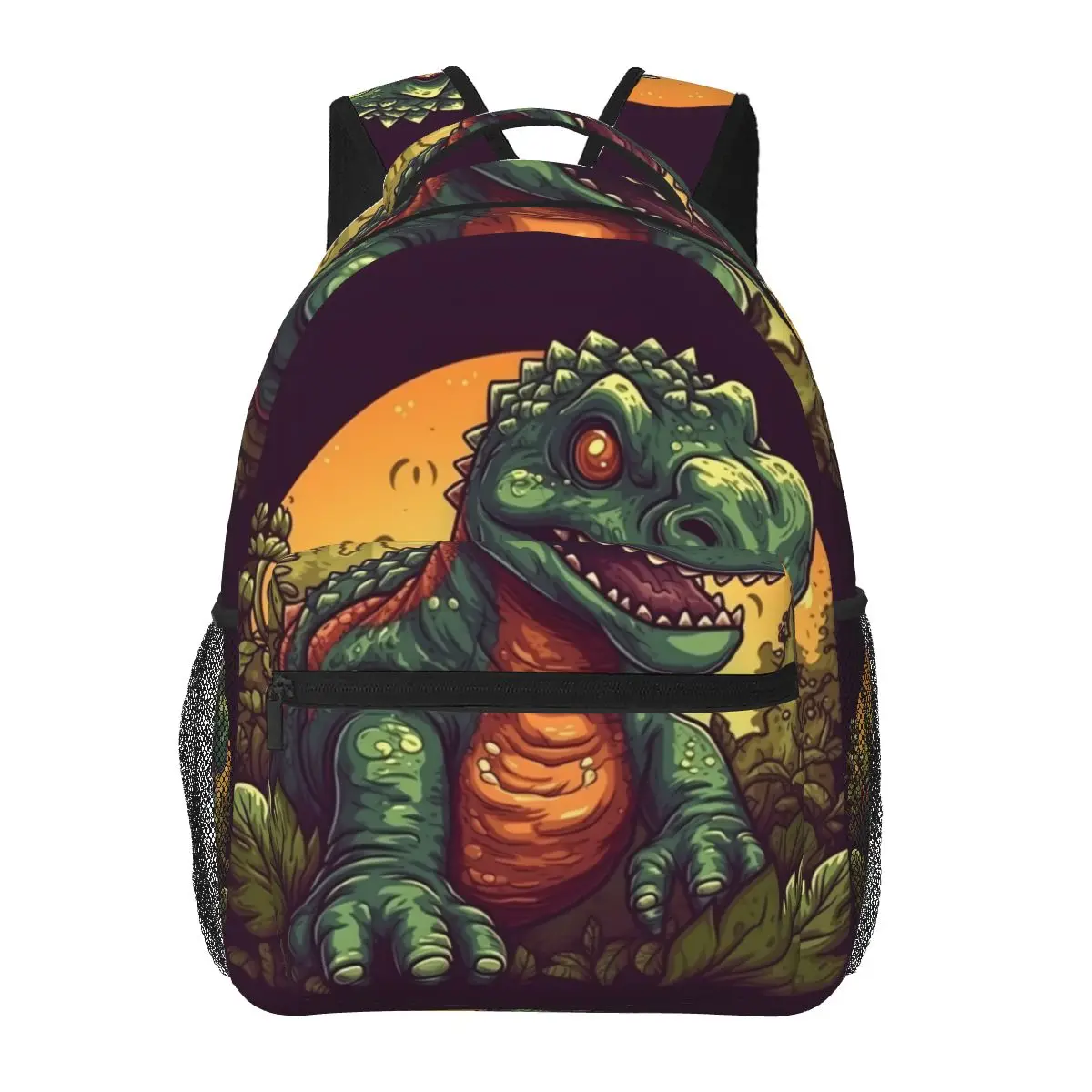 

Dinosaur Backpack Nature Style Funny Cartoon Cycling Backpacks Teen Colorful Durable School Bags Stylish Rucksack