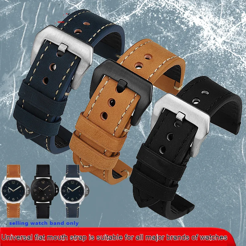 Ремешок кожаный для часов Panerai PAM111 441 24 мм