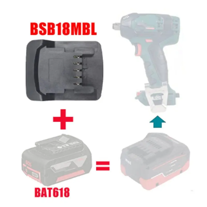 Фото Адаптер-конвертер PZHI BSB18MBL, адаптер для аккумуляторной базы, аккумуляторная база BSB18MBL №5