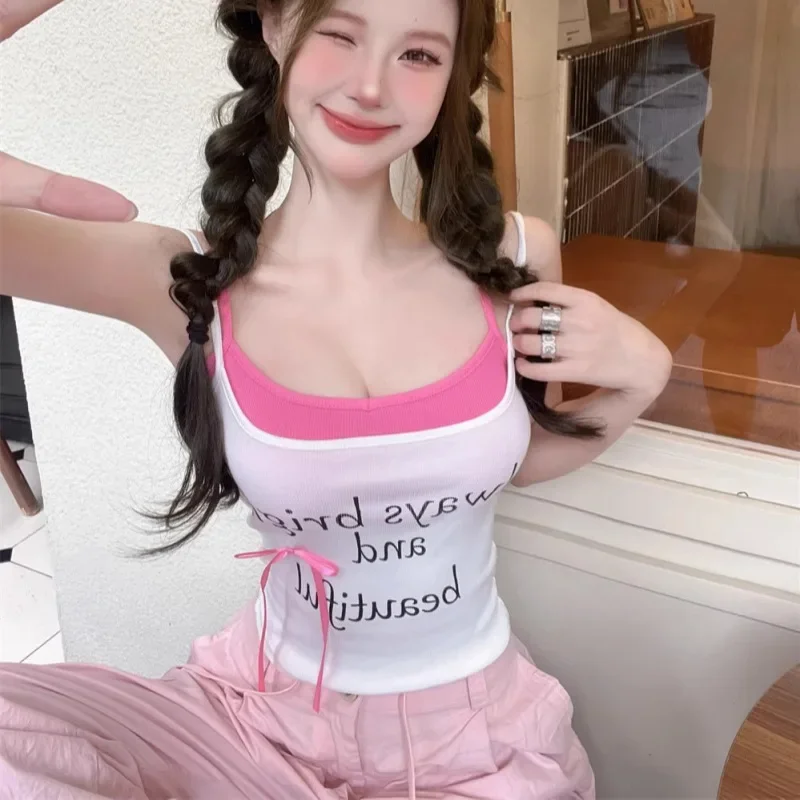 Сладкая и пряная летняя майка женский комплект из двух предметов 260 г эластичный