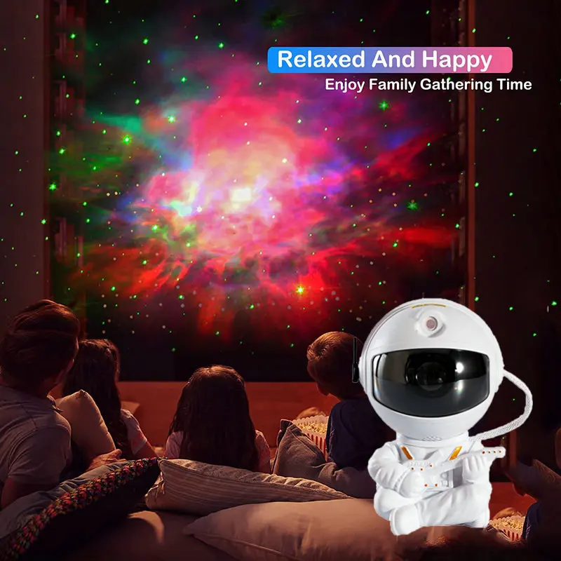 starry sky projector night light spaceship lamp galaxy led projection lamp bluetooth speaker for kids bedroom home party decor free global shipping