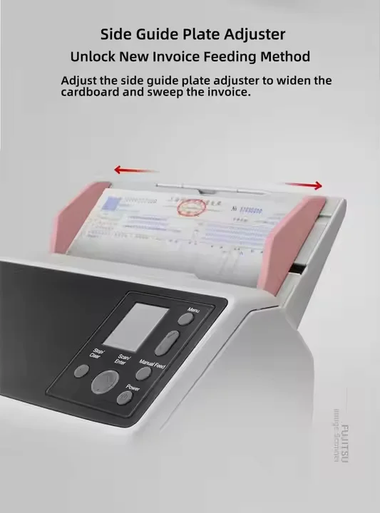Фото Сетевой сканер Fujitsu Fi-8190: автоматическое двустороннее непрерывное сканирование, цветной HD-сканер документов и книг для форматов A3, A5 №5
