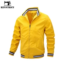 kenntrice mens style college jackets track summer baseball thin for male light stylish man spring coats elegant coat