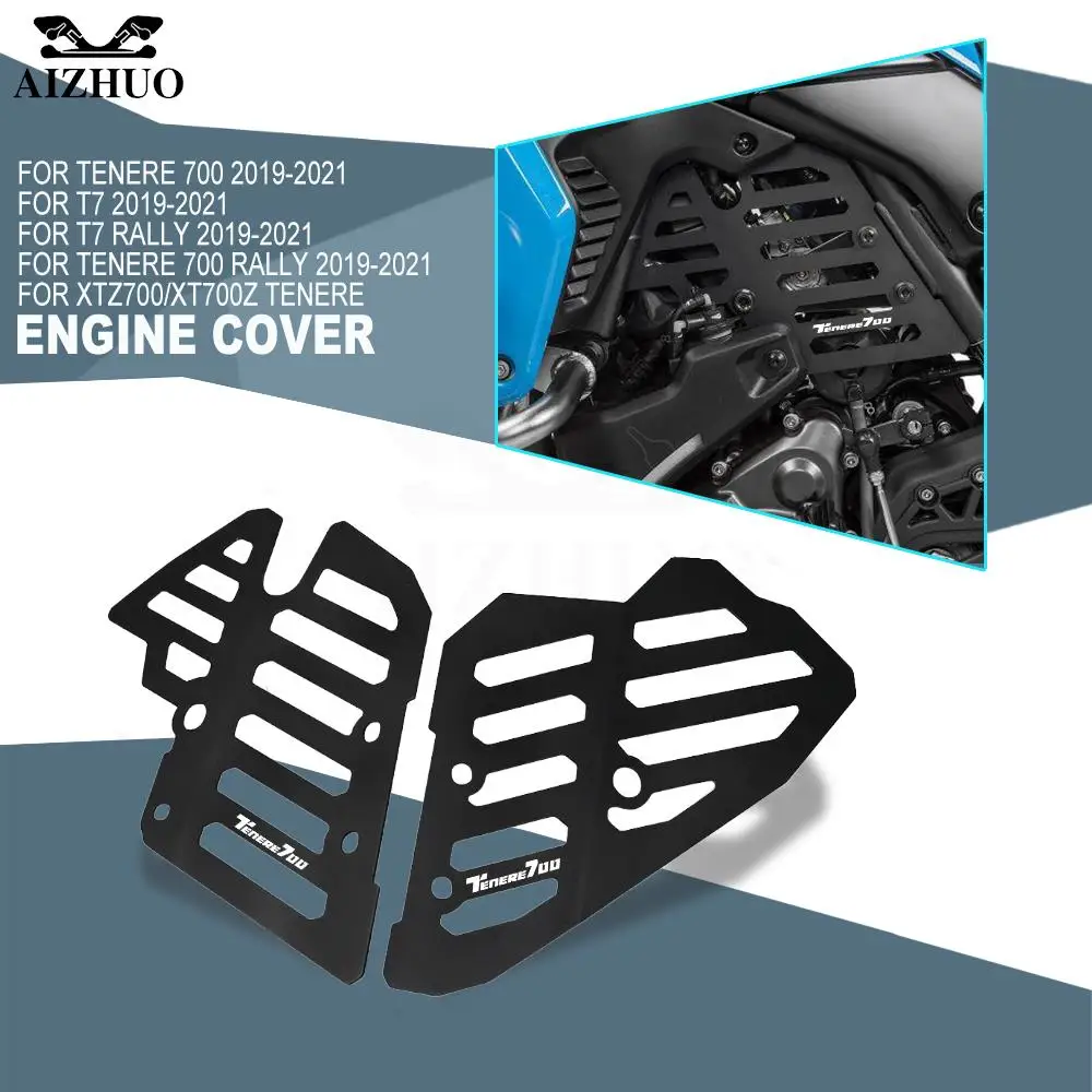 

Motorcycle Engine Guard Cover SET Protector Crap Flap For Yamaha Tenere 700 T7 Rally XTZ700 XT700Z 2019 2020 2021 XTZ Tenere700