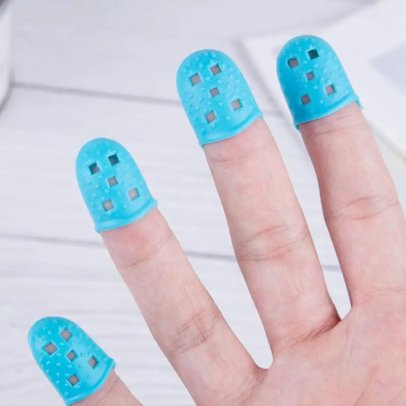 Защита пальцев для гитары дышащая силиконовая защита 4 шт. маленькие подушечки