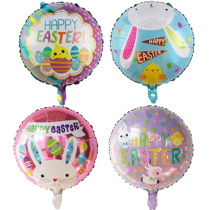 

50Pcs 18inch Cartoon Rabbit Foil Helium Balloons Bunny Air Globos Baby Shower Happy Easter Decorations Theme Party Supplies