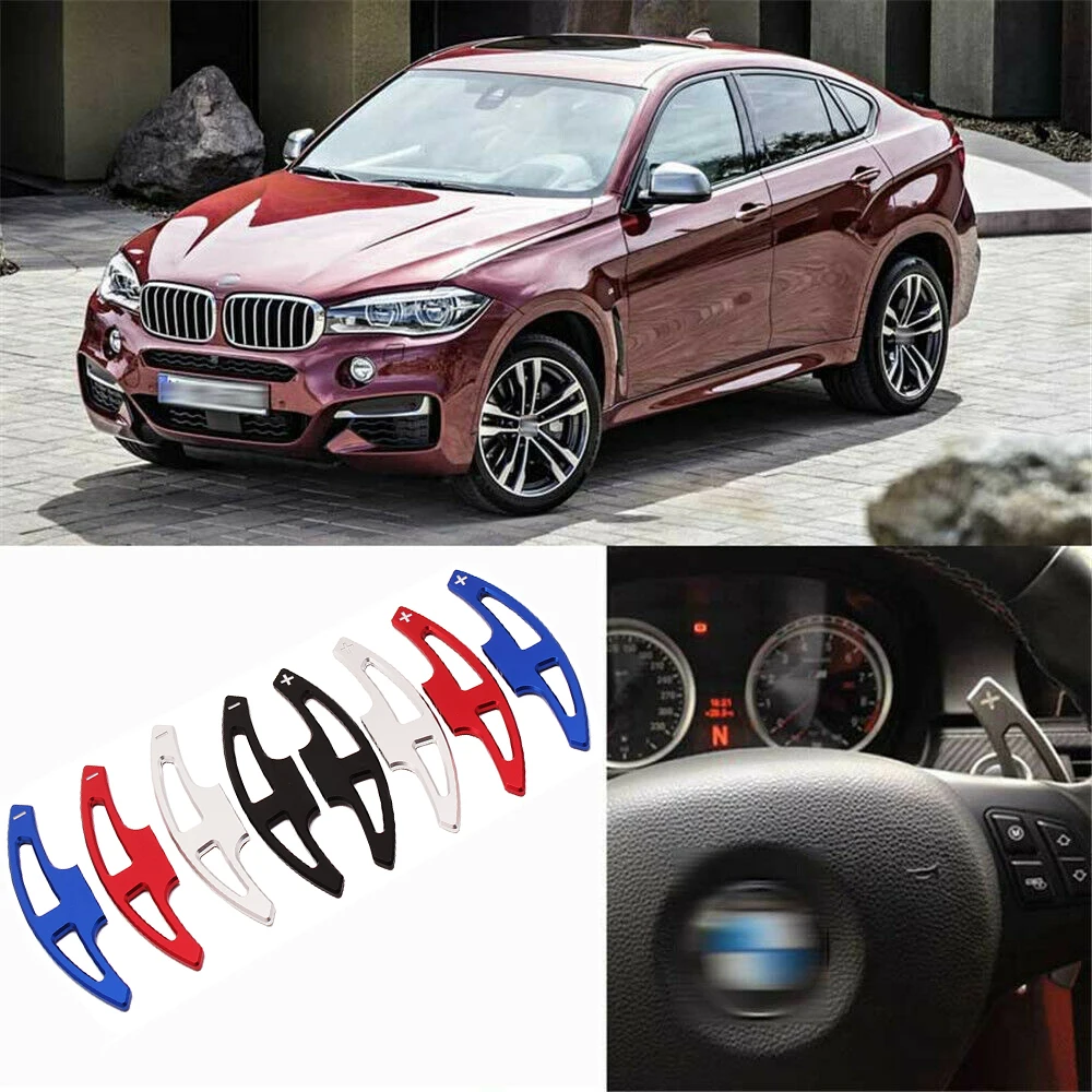 

Shift Paddle replace For BMW X6 M 2010 2011 2012 2013 2014 Alloy Add-On Steering Wheel DSG Paddle Shifter Extension 2pcs