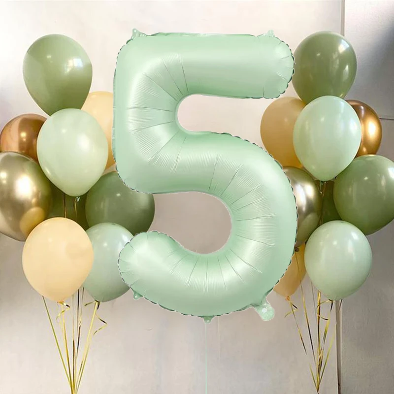 

18 Шт. Зеленые Латексные Воздушные Шары В Виде Авокадо, 32 Дюйма