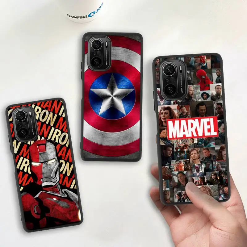 

Marvel Deadpool Iron Man spiderman venom Groot Phone Case Silicone for Redmi 9A 8A Note 11 10 9 8 8T Redmi 9 K20 K30 K40 Pro Max