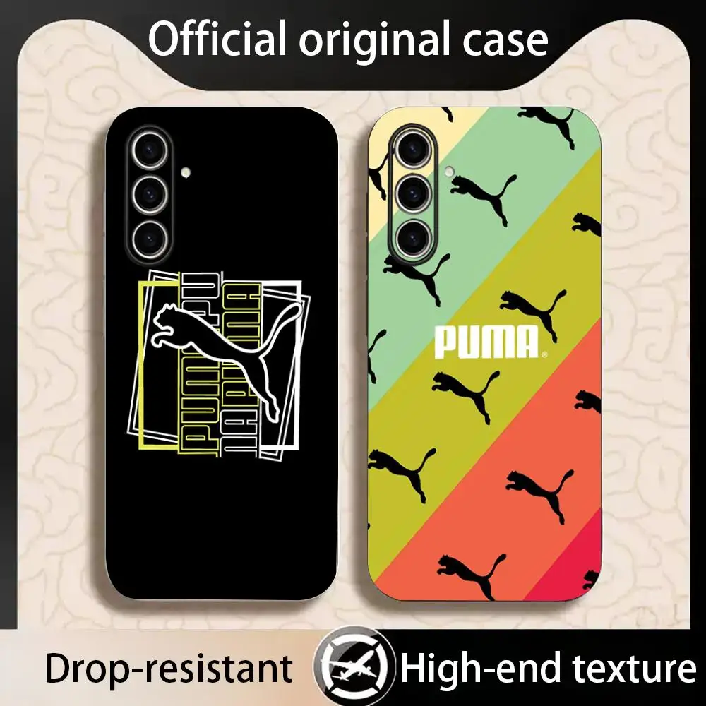 Фото Чехол для телефона с логотипом Puma Cheetah для Samsung Galaxy S26 S25 S24 S23 S22 S21 Plus Ultra Fold A, мягкий, черный №3