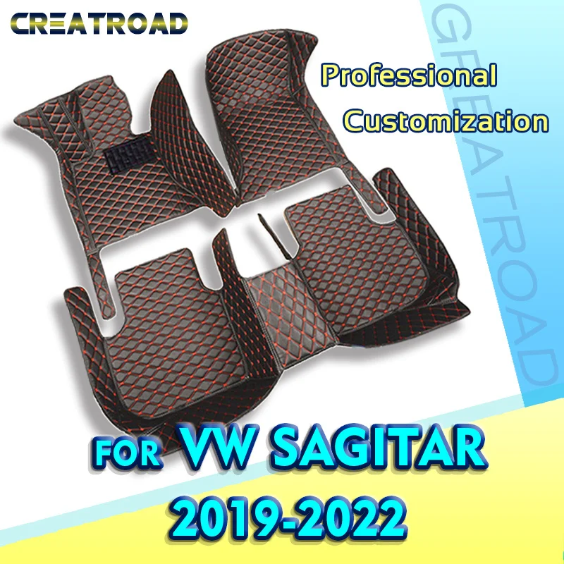 

Car Floor Mats For VW Volkswagen Sagitar 2019 2020 2021 2022 Custom Auto Foot Pads Automobile Carpet Cover Interior Accessories