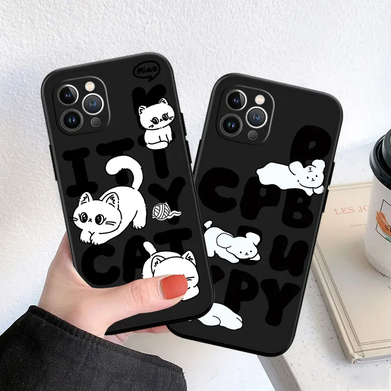 

Cartoon Cat Dog Soft Silicone Case for Xiaomi Mi Poco F2 F3 M2 M3 M4 M5 C3 X2 X3 X4 GT NFC Pro
