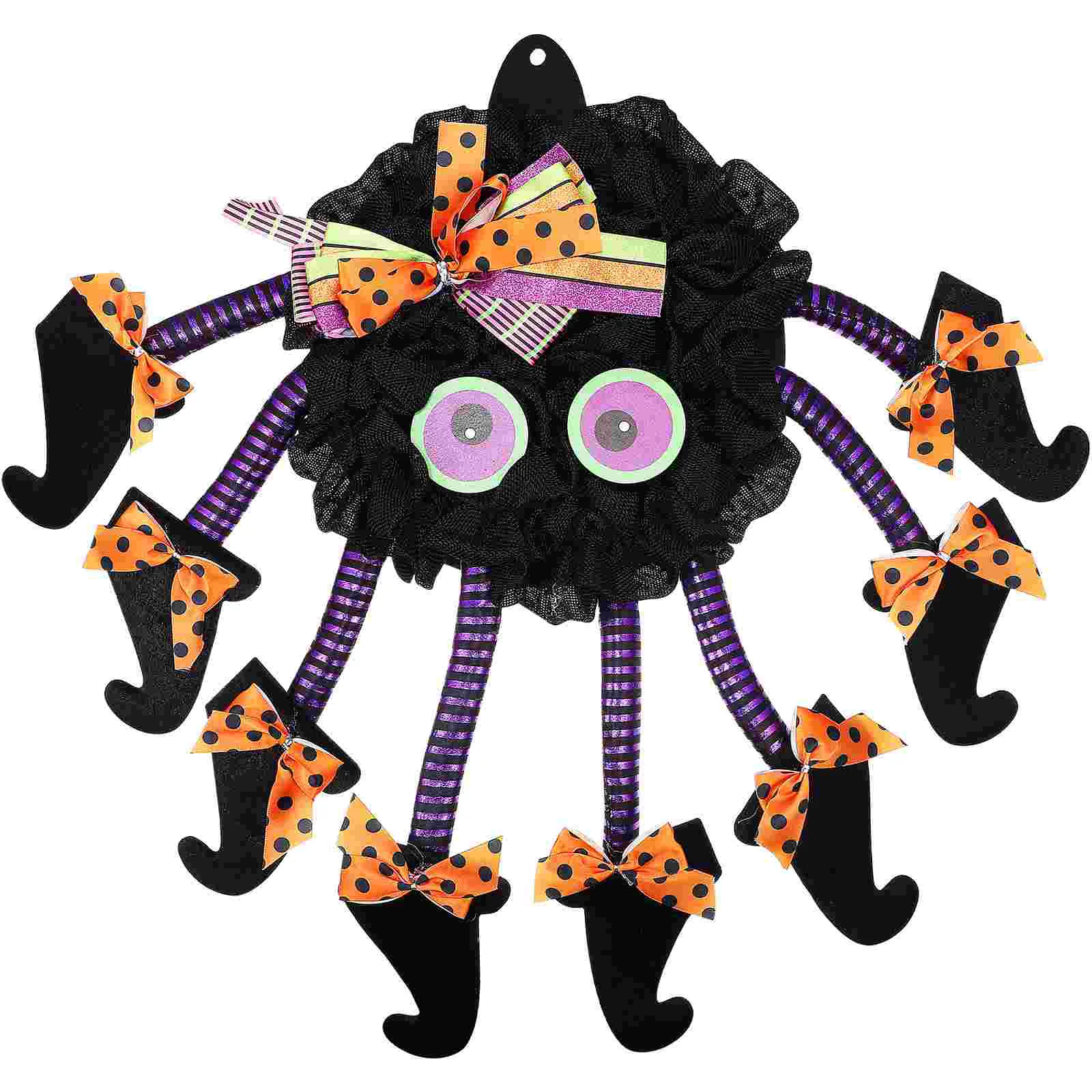 

Halloween Spider Wreath Halloween Wreath Hanging Ornament Wreath Decoration
